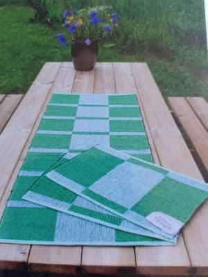 Tischset in grün